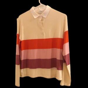 KULE Women's Tshirt, Shell/Stripe, Red, Size S